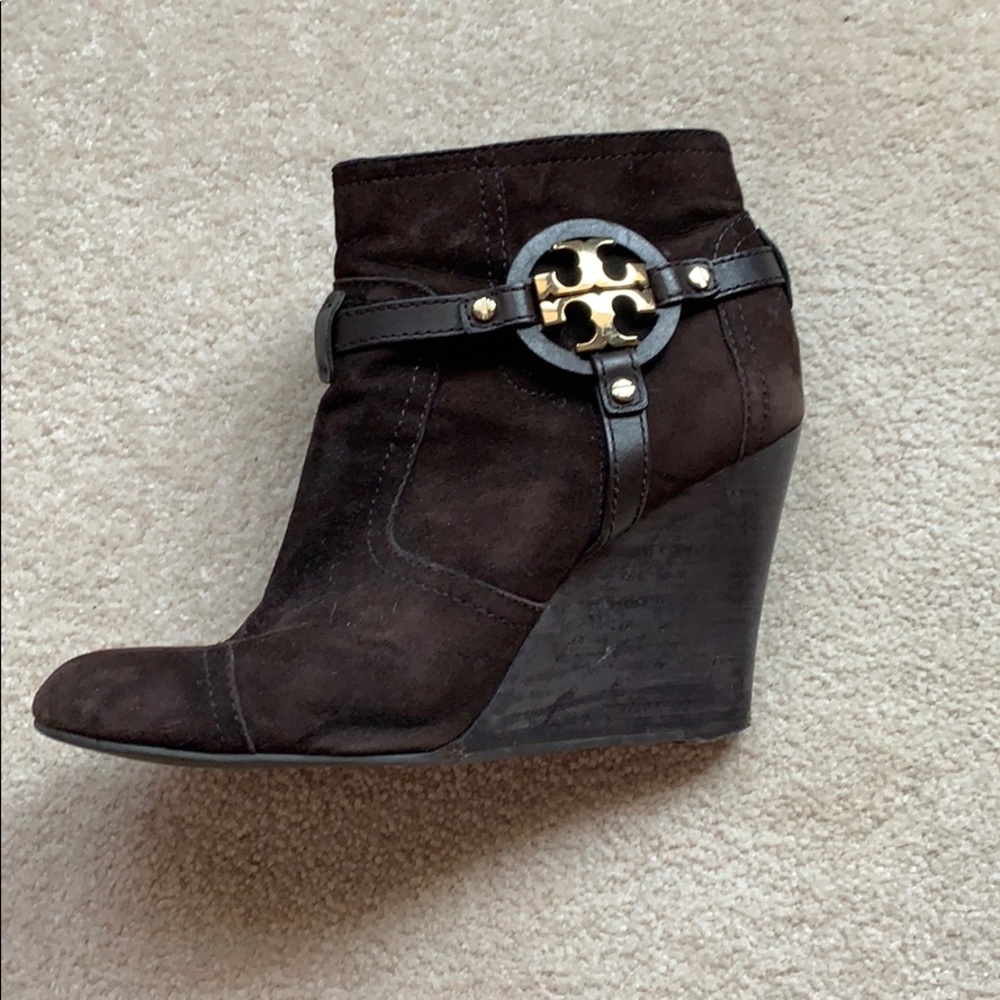 Tori Burch Chocolate Brown Booties Gem